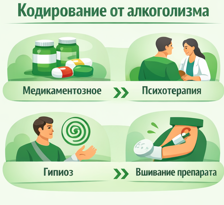 кодирование от алкоголизма в Корсакове Санати